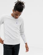 Champion Reverse Weave Sweatshirt With Small Logo In Gray