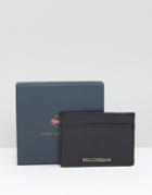 Paul Costelloe Leather Card Holder Criss Cross Black With Multi Contra