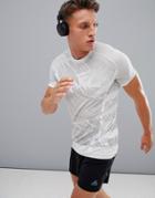 Adidas Running Ultra Camo T-shirt In White Cy5494 - White