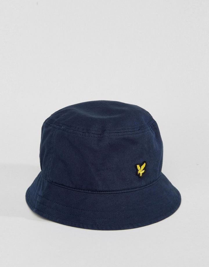 Lyle & Scott Bucket Hat In Navy - Navy
