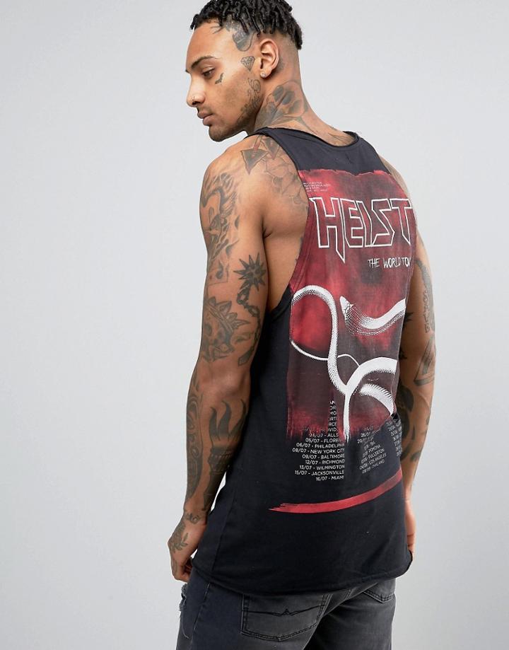 Heist Mist Tour Bank Sleeveless T-shirt Tank - Black