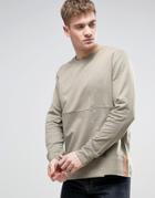 Nudie Jeans Co Simon Cut And Sew Sweater - Green
