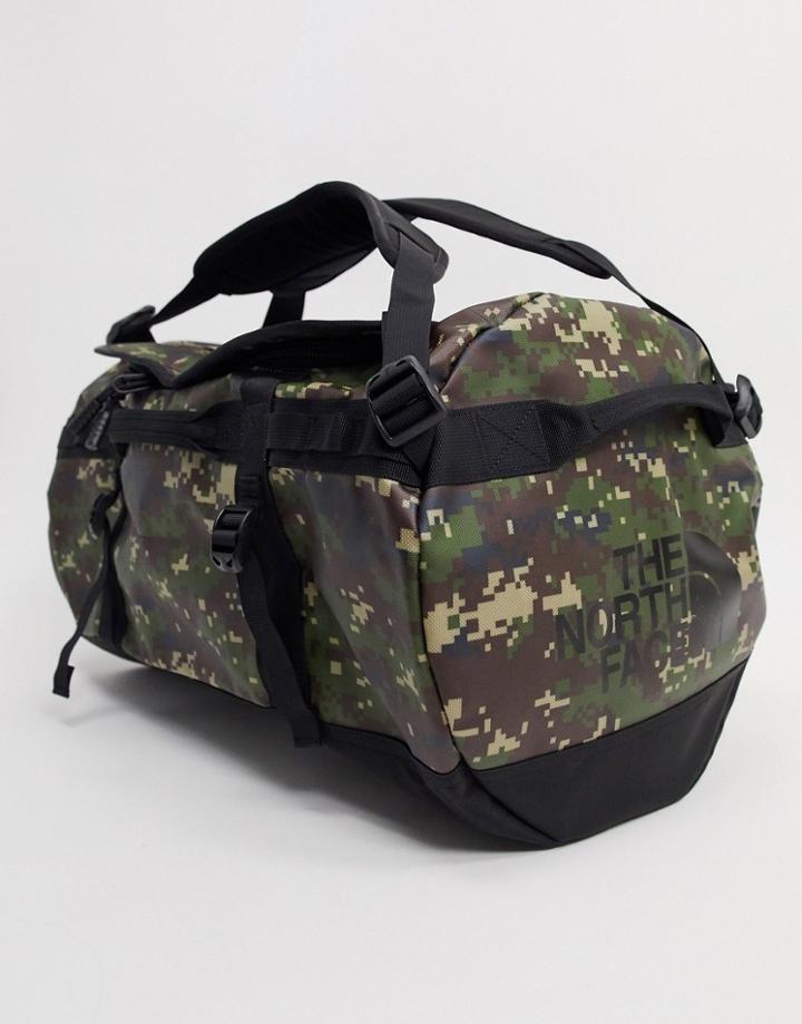 The North Face Base Camp Small Duffel Bag 50l In Camo-green