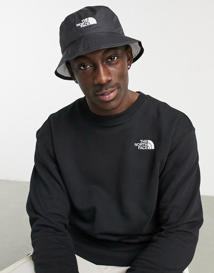 The North Face Sun Stash Bucket Hat In Black