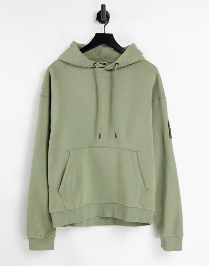 Jack & Jones Core Oversized Hoodie With Arm Logo In Light Green