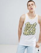 Only & Sons Tank With Slogan - White