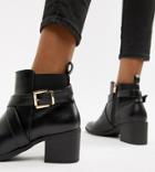 Truffle Collection Heeled Ankle Boots - Black