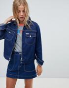 Wrangler Carpenter Jacket With Contrast Stitch - Blue