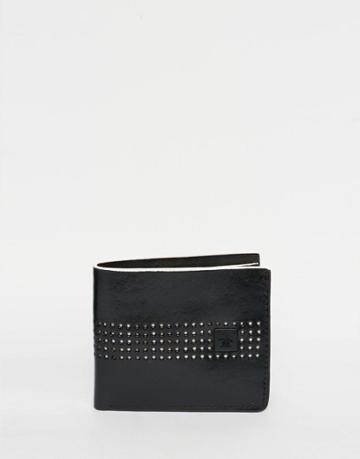 Original Penguin Leather Perf Wallet - Black