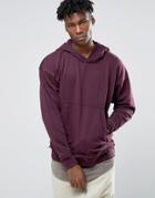 Other Uk Oversized Hoodie With Raw Edges - Purple