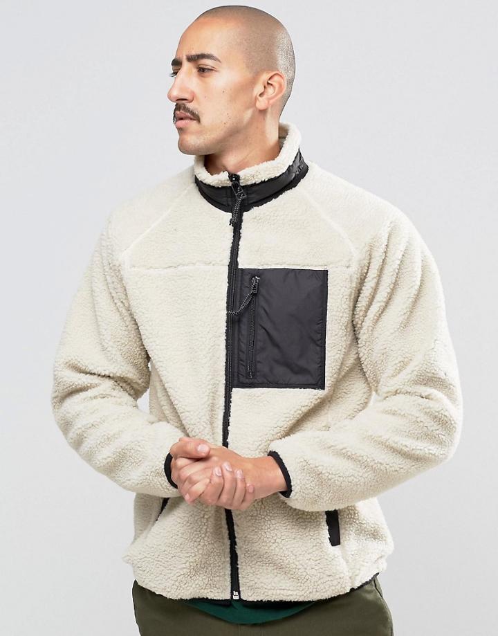 Carhartt Wip Scout Borg Jacket - Stone
