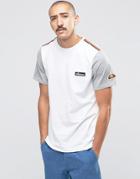 Ellesse T-shirt With Contrast Sleeves - White