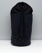 Esprit Logo Print Gym Bag - Black