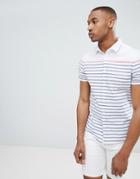 Asos Design Skinny Stripe Shirt - White