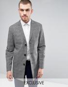 Noak Salt N Pepper Jacquard Coat - Gray