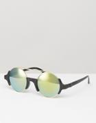 7x Mirrored Round Sunglasses