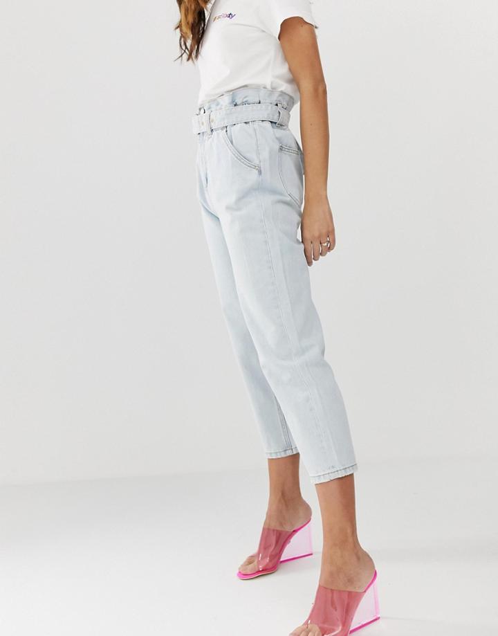 Miss Sixty Belted High Waist Jean - Blue