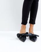 Missguided Knot Pointed Mule - Black