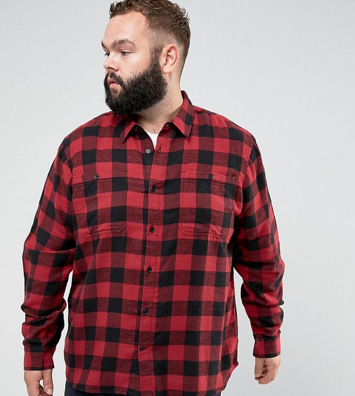 D-struct Plus Buffalo Plaid Shirt - Red
