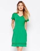 Uttam Boutique Ponte Shift Dress - Green