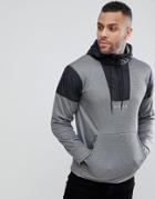 Nicce London Track Hoodie In Gray With Half Zip - Gray
