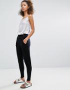 Subtle Luxury Weekender Jogger In Black - Black