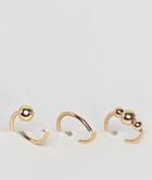 Pieces 3 Pack Ring Set - Gold