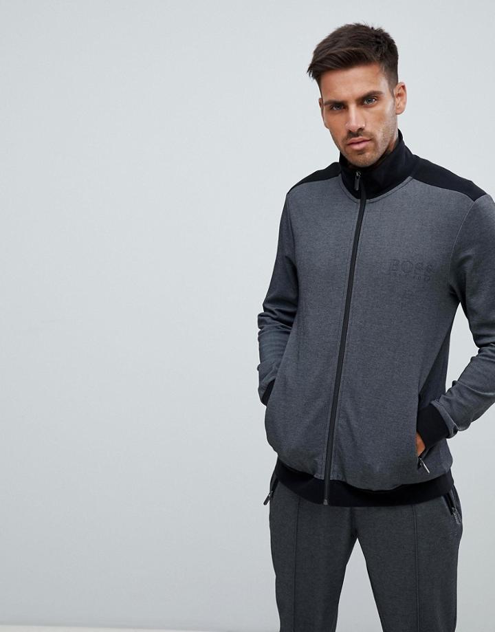 Boss Bodywear Zip Through Track Jacket - Black