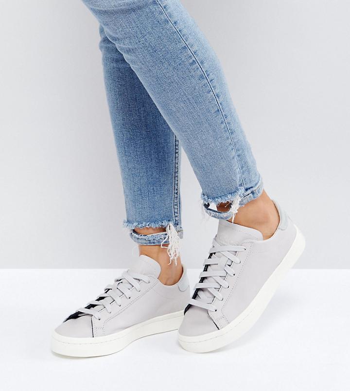 Adidas Originals Court Vantage Sneakers In Pale Gray - Gray