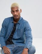 Levis Skateboarding Denim Riveter Shirt In Standard Fit - Blue