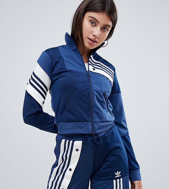 Adidas Originals X Danielle Cathari Deconstructed Track Top In Navy - Blue