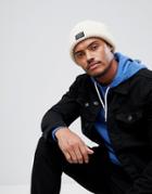 New Look Chunky Knit Beanie In Stone - Stone