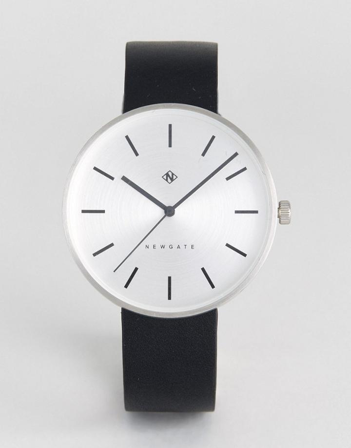 Newgate The Dummer Grand Watch In Black Leather - Black