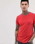 Allsaints T-shirt In Washed Red - Red