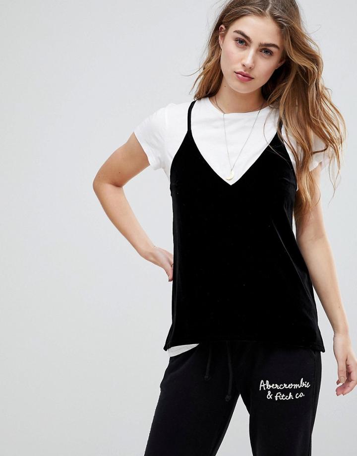Abercrombie & Fitch Velvet Cami - Black