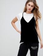 Abercrombie & Fitch Velvet Cami - Black