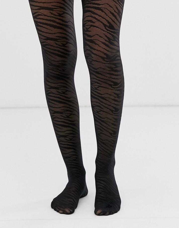 Gipsy Sheer Zebra Tights - Multi
