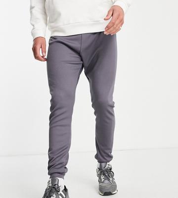 Vai21 Ribbed Skinny Sweatpants In Gray-grey
