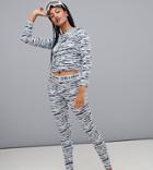 Billabong Warm Up Base Layer Tech Leggings In Black/white - Black