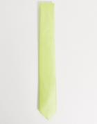 Twisted Tailor Tie In Neon Yellow
