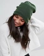 Plush Fleece Lined Barca Hat In Hunter Green - Green
