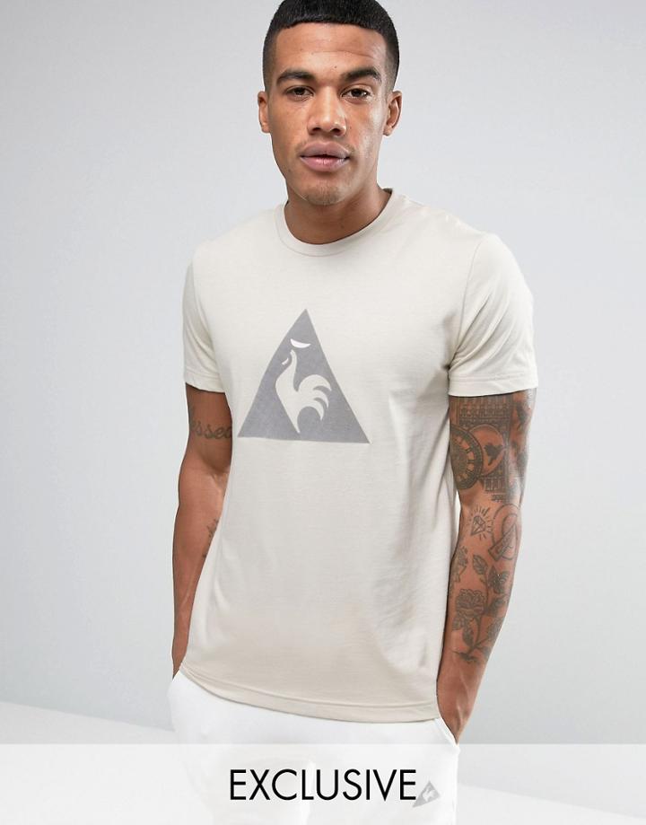 Le Coq Sportif Beige T-shirt With Large Logo In Beige 1711090 - Beige