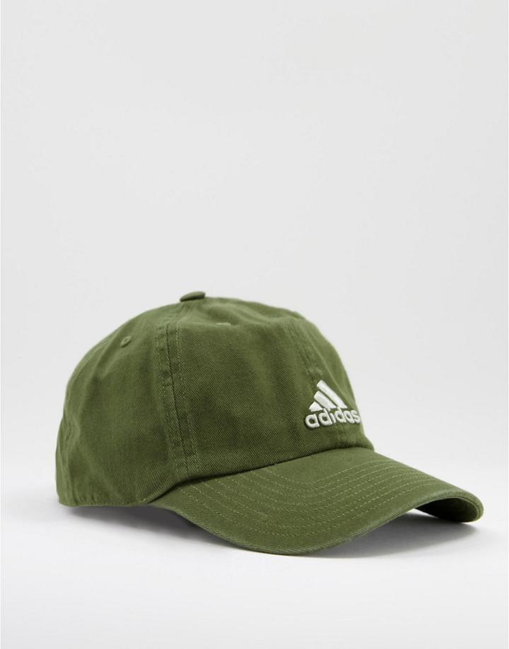 Adidas Training Saturday Cap In Khaki-green