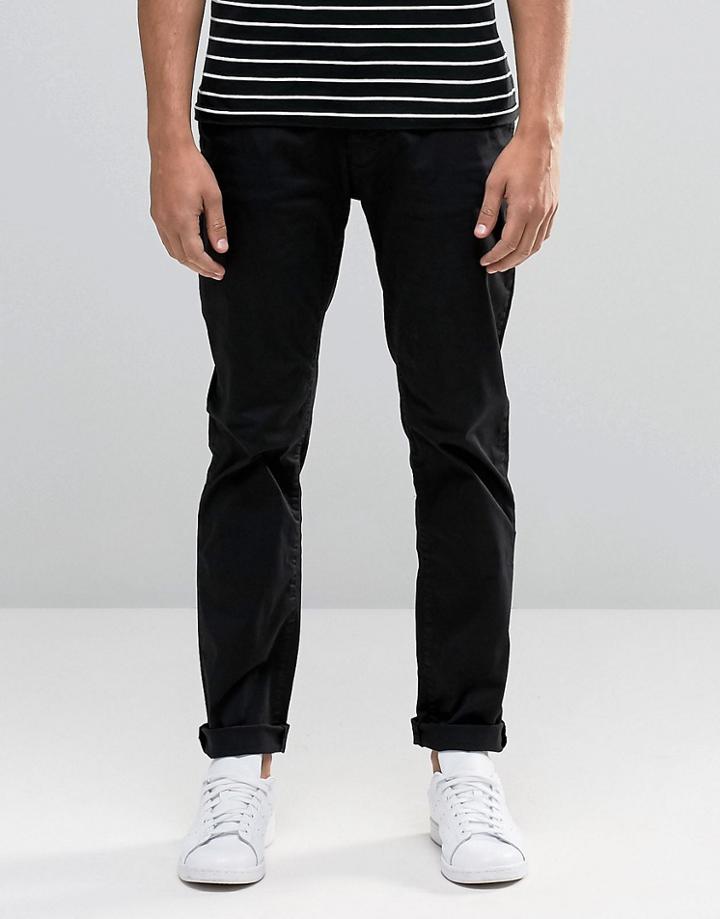 Bellfield Stretch Skinny Chino - Black