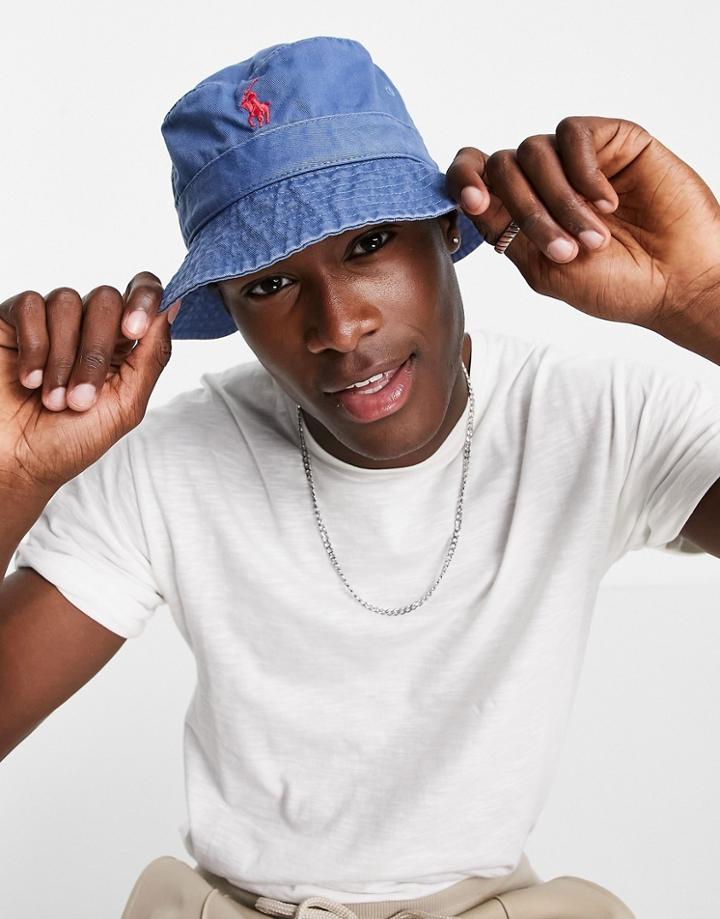 Polo Ralph Lauren Loft Bucket Hat In Delta Blue-blues