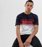 Nicce T-shirt With Logo Panel In White