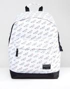 Nicce Admiral Backpack In White - White