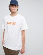 New Love Club Fax Me Back Print T-shirt - White