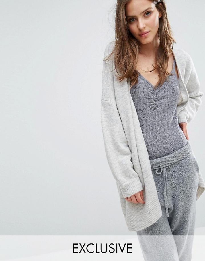 Micha Lounge Boxy Cardigan - Gray