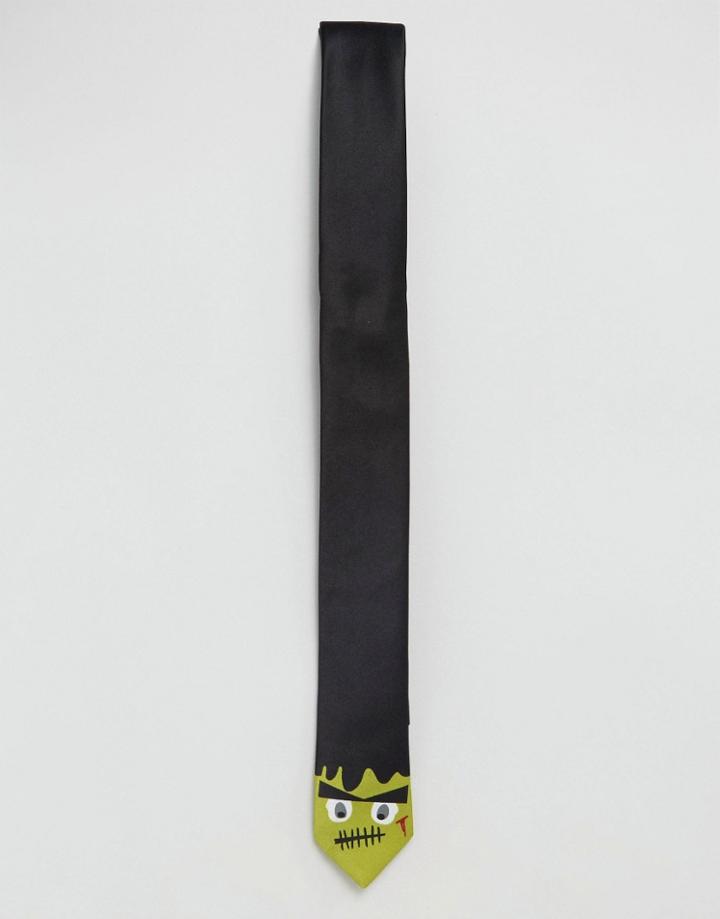 Ssdd Halloween Franky Tie - White